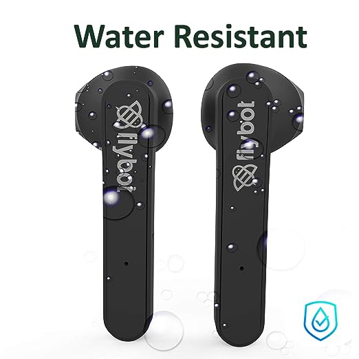 Flybot Beat 100 True Wireless Bluetooth 5.0 Earphones with Charging Case, Compatible with Android and iOS IPX4 Water Resistance Deep Bass Feature (Black) Flybot Beat 100 True Wireless Bluetooth 5.0 Earphones with Charging Case, Compatible with Android and iOS IPX4 Water Resistance Deep Bass Feature (Black)
